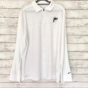 NFL Miami Dolphins Nike Dri Fit 1/4 zip Size XL